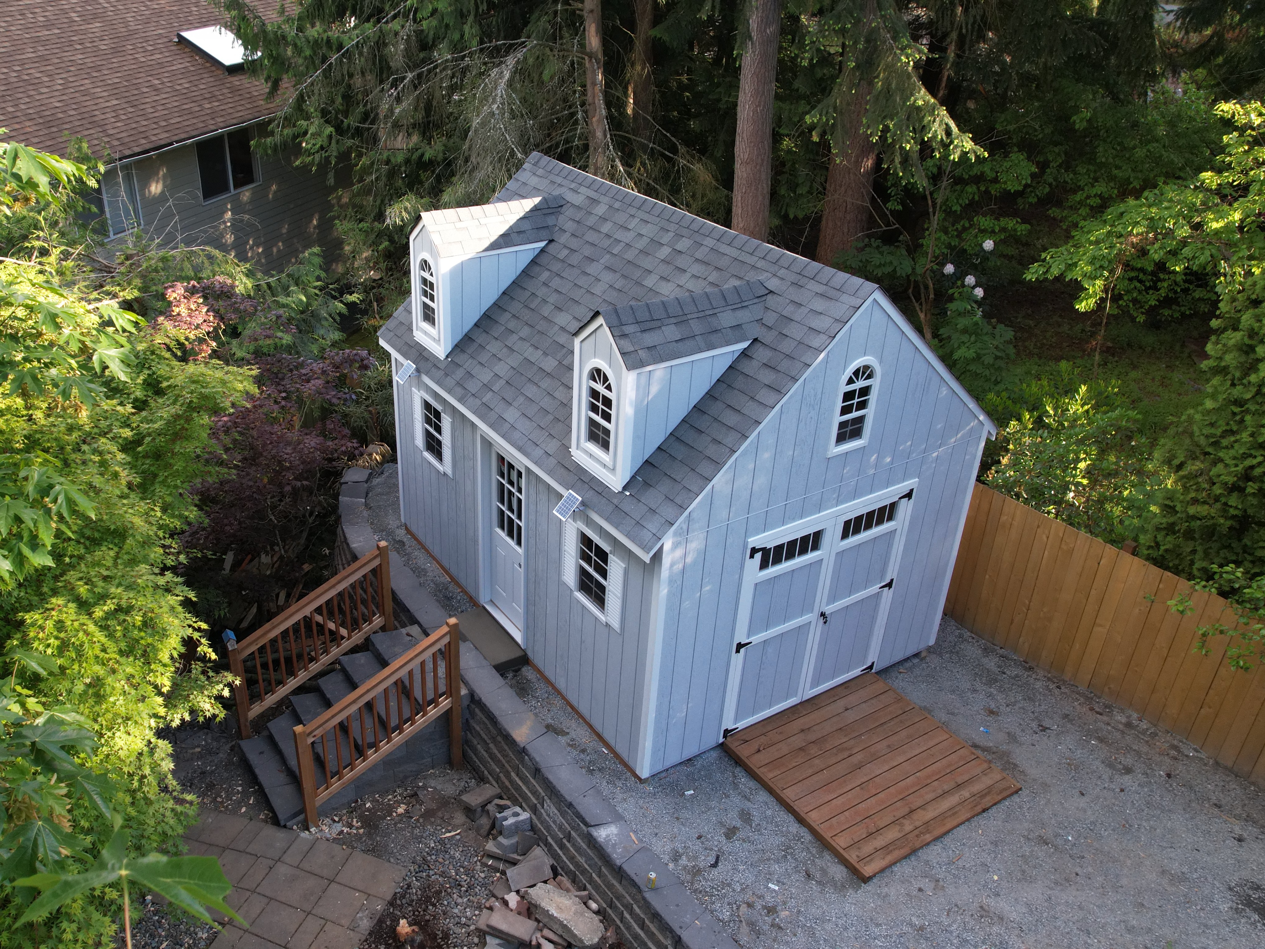 12x16 Gable Shed with Dormers